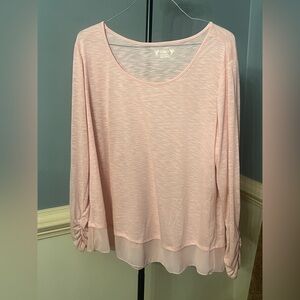 Cato Soft Pink Long Sleeve Tee‎